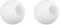 Lot de 2 abat-jours à suspendre en forme de boule en verre Blanc 12 cm