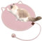Tier-Herzen Premium Katzen-Kratzteppich Kratzmatte Katze - Robuste Kratzwand für Katzen mit Baumwollkugel Spielzeug & Katzenohr-Design, für Innenwände,kratzbrett Ecke, Sisal Kratzteppich