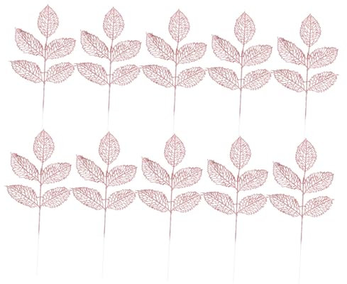 Holibanna 10stücke Weihnachtsdekoration Künstlichen Blättern Simulierte Rosenblätter Für Festliche Anlässe Für Weihnachtsbaum Und Garlands