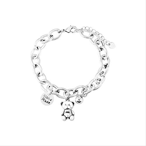 Handgefertigtes Bären-Tiere-Charm-Armband und Armreif für Frauen und Mädchen, Hochzeitsfeier