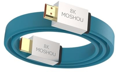 HDMI 2.1-Kabel, 48 Gbit/s, 8K@60Hz, 4K@120Hz, Ultraschnelles Kabel, HDCP & .3, HDR 10, EARC For Vision Atmos, Datenverbindung(12m)