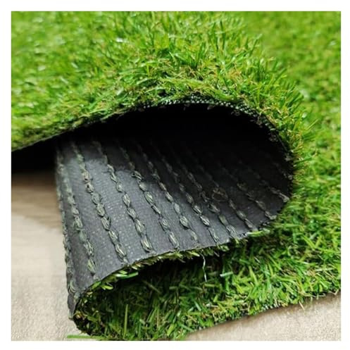 Rouleau de gazon artificiel réaliste de qualité supérieure - 1 x 7 m - Parfait pour une utilisation en extérieur dans les jardins, terrasses, aménagement paysager et aires de jeux - Gazon synthétique