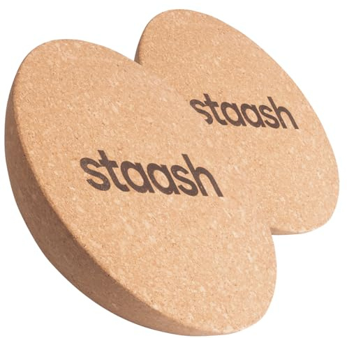 STAASH Kork-Halbkugel Ø30 cm – für Balance Board, Yoga, Fitness & Reha | Naturkork massiv · rutschfeste Unterseite · für Yoga, Reha & Boardsport · langlebig
