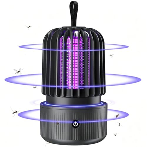 Elektrische Fliegenfalle, 2026 Upgraded Mückenlampe, Mückenvernichter,Insektenlampe,für Haus, Camping, Reisen