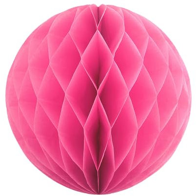 1 Wabenball 20cm // Wabenkugel Honeycomb Hänge Deko Ballon Laternen Aufhänger Waben Bälle Papier Pompons Dekoration Geburtstag Party Hochzeit (fuchsia / magenta 183)