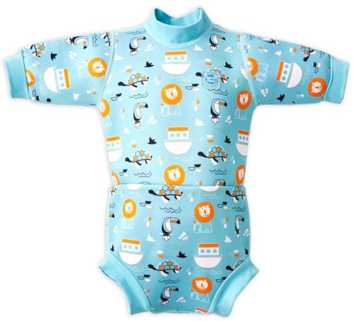 Splash About Baby Happy Nappy Neoprenanzug Noah's Ark 3-8 Monate