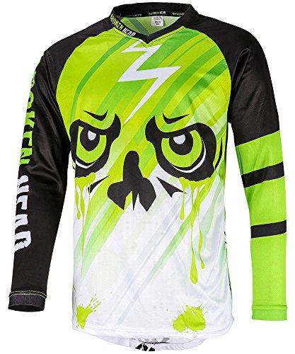 Broken Head MX Jersey Division Grün - Langarm Funktions-Shirt Für Moto-Cross, BMX, Mountain Bike, Offroad - Größe XXL
