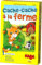 HABA - Cache-Cache à la Ferme - Un Jeu de Cache-Cache animé - Jeux de société Enfant - Format Mini à emporter - 3 Ans - 304249