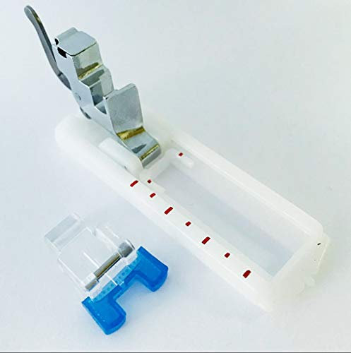 Knopfannäh- und Knopfloch Nähfuß Meßschiene + Nähfußhalter für Veritas Nähmaschinen