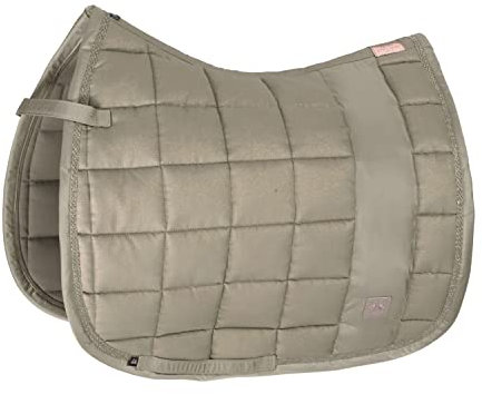 Eskadron Heritage Schabracke Big Square Cotton Glitter, deepberry, Black, ivorygrey Form Dressur, Farbe ivorygrey