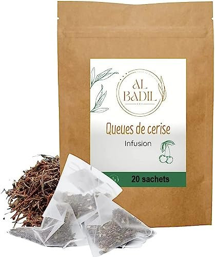 Tisane De Queue De Cerise en sachet prêt à l'emploi 20 sachets infusette de queue de cerise