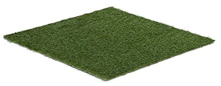 hillvert HT-MAG-1X1 Kunstrasen 100 x 100 cm Höhe: 30 mm Stichrate 14/10 cm UV-beständig Rasenteppich Kunstrasenteppich Kunstgras