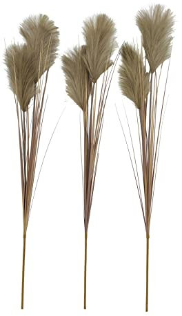 2474U Kunstzweig Pampasgras Schlamm ca. 95 cm 3er Set