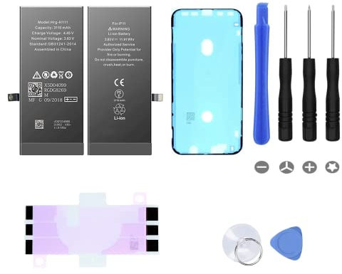 OUISMART® KIT Batterie pour IPHONE (avec Kit Outils + Adhésif + Joint D'étanchéité, iPhone 11)