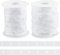 OLYCRAFT 8.6~9.1m Druckknopfband zum Nähen Druckknopfband weißes Polyester Knopfband Nähverschluss Kunststoff Druckknopfband zum Nähen Basteln Bekleidungszubehör - 1.8 cm breit