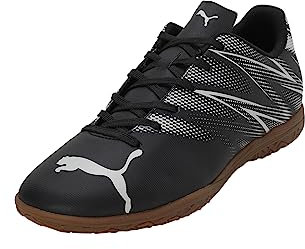 PUMA Herren ATTACANTO IT Soccer Shoe, Black-Silver Mist, 46 EU