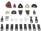 Hojas de Sierra Oscilante, Juego de Hojas de Herramientas Múltiples de 100 Piezas, Accesorios de Herramientas Oscilantes Multiherramienta para Worx,