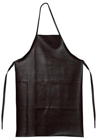 1 delantal de soldadura resistente al desgaste, equipo de soldador, aislante, resistente al calor y ignífugo, delantal de cuero vacuno para herrero, soldador, marrón, L
