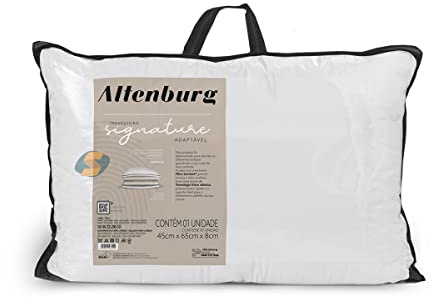 Kopfkissen Signature 45x65 cm Altenburg - Anpassbar an Deinen Komfort: 2 Memoryfoam-Kissen mit unterschiedlicher Dichte + Bezug 100% Baumwollperkal 200 Fäden - Für Bauch Rücken u. Seitenschläfer