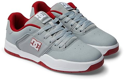 Dc Shoes Herren Central Sneaker, Grey/Red, 40 EU