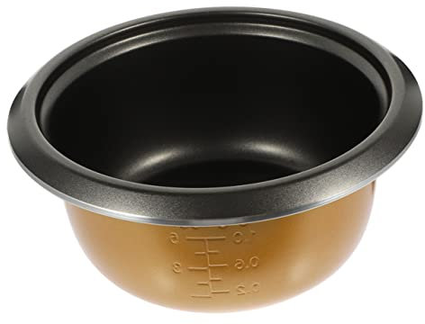 HEMOTON Olla Arrocera Antiadherente Recipiente Interior de Aluminio 4L Gran Capacidad Accesorio de Cocina para Hogar y Repuesto