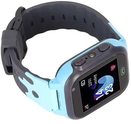 Montre Intelligente de Jeu pour Enfants, Montre Intelligente pour Enfants Appel Vocal Bidirectionnel 1,44 Pouces IP65 étanche pour Une Utilisation en Extérieur (Bleu)