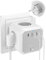 Murale Multiprise Prise Cube, 7 en 1 Multiprise Cube avec 4 Sorties AC, 2 Ports USB et 1 Type C, 4000W Power Prise USB avec Interrupteur, pour la Maison, Le Bureau, Les Voyages, Blanc