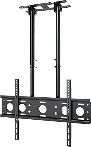 LANAZU TV Ceiling Mount, 0-20° Flip Down Adjustable Display Mount, Ceiling TV Mount, Suitable for Most 40-85 Inch TVs