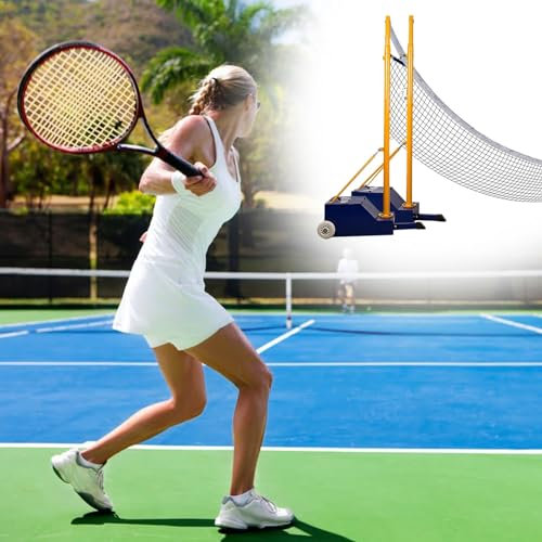 ENHEN Badminton Netz mit Ständer Professioneller Volleyball & Badminton Net Racket, Pickleball/Fußball-/ Tennissport -Trainingsausrüstung Zum Spielen mit Familie und Freunden, Einfache Einstellung
