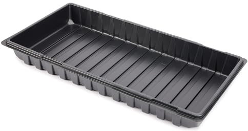 Garronda Bandeja de Cultivo Bandeja para Plantas Invernadero Placa de Cultivo de Germinación GD-0065 (60x30 cm; Negro; 1 Pieza)