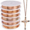 SUNNYCLUE Copper Wire - 0.3/0.4/0.5/0.6/0.8/1mm Beading Wire for Jewellery Making, Wrapping, Beading, Sculpting, Modeling