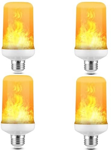 ALIVIM 4Stück E27 110V 220V LED Dynamische Flamme Effekt Feuer Glühbirne Mais Glühbirne Kreative Flackern Emulation Licht Party Lampe