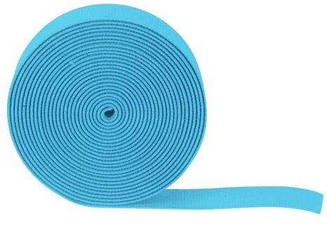 QUARKZMAN 5 Stück Gummiband 25mm Breite Gummibänder Nähen 5 Meter Lang, Hosengummi Elastisches Band Flachgestricktes Rubber Gummilitze für DIY-Projekte Kunsthandwerk Stoffe, Blau