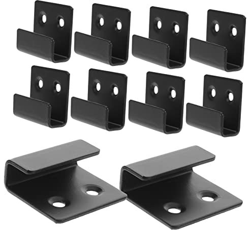 WATIIFUFU 10 Pezzi Ciondolo Per Piastrelle Specchio Hardware Di Montaggio Staffe Di Montaggio Cornice Angolo Elementi Di Fissaggio Staffa A U Clip Per Specchio Cornice Clip Di Supporto