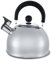 CROSS COUNTRY 2L Whistling Camping Kettle - Stainless Steel Kettle for Gas/Electric Stove | Lightweight Teapot with Folding Handle I Flip & Pour Spout Cap | Ideal for Fishing, Caravan, Outdoor Kitchen
