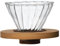Goutteur à café en verre transparent, entonnoir à café, filtre à café infusé à la main, filtre à café avec support, pour cafetière