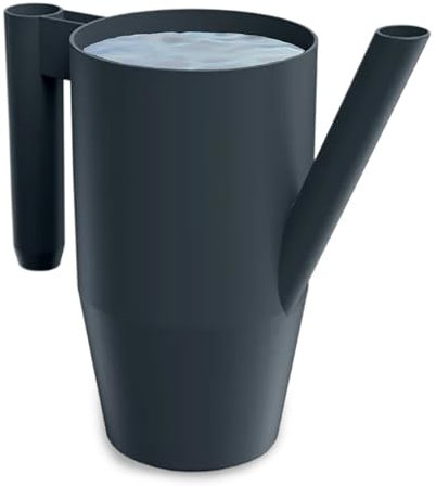 PECZEKO Gießkanne 2,0 Liter für Haus & Garten - aus robustem Kunststoff - giesskanne zur einfachen Bewässerung von Blumen, Pflanzen und zimmerpflanzen 1er-Set (1 Pack) Anthrazit