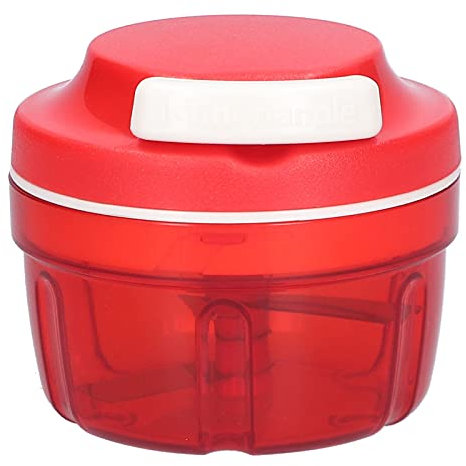 Zwiebelschneider Manuell, Gemüseschneider,Zerkleinerer ohne Strom Gemüseschneider Haushalt Kordelzug Design Manuell Gemüsehacker Shredder Fleischmixer Küchenbedarf