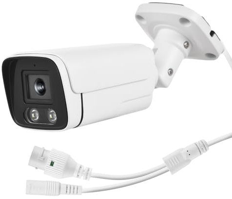 Gigicial 4MP POE IP -Kamera, IP66 Abdichtung Nachtsicht 3.6mm Objektiv IP -Überwachung Kamera Outdoor InnenräumeGigicial 4MP PoE IP-Kamera, IP66 wasserdicht, Nachtsicht,