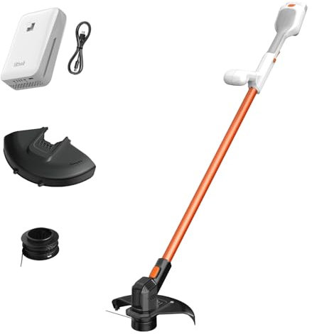 Litheli Akku-Unkrautvernichter 12 Zoll, U20 Handy+ 20V Rasentrimmer & Unkrautfresser mit 2,0Ah Akku, Rasentrimmer Werkzeuge für Garten, Hof und Bauernhof