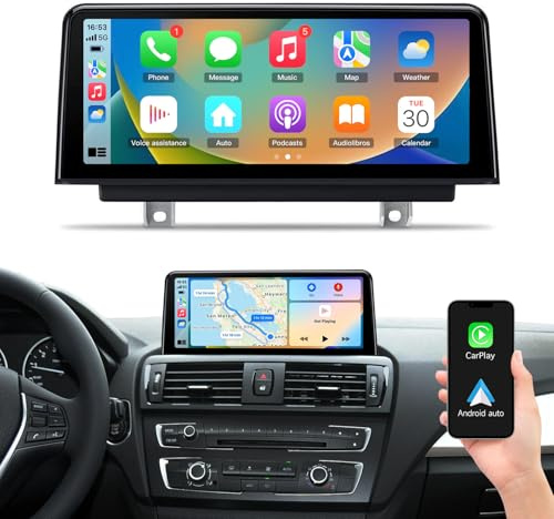 CTB 10.25 CarPlay Android Auto BMW Serie 1 F20 F21 Serie 3 F30 F31 F34 Serie 4 F32 F33 F34 | Sistema Linux | Compatibile NBT e CIC | Schermo Touch Multimediale Retrofit Plug & Play
