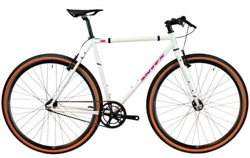 SantaFixie Single-Speed Wild Tracklocross Fahrrad, Weiß, 58 cm