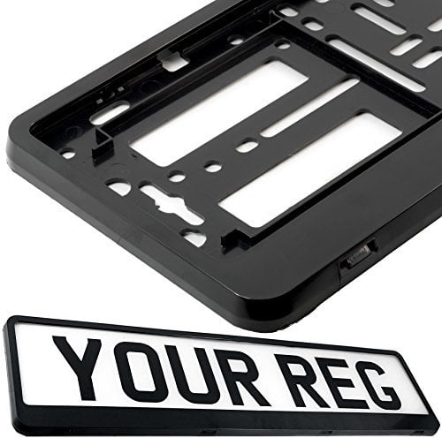 TAPORT® CAR REGISTRATION HOLDER FOR ANY CAR, VAN, TRUCK, TRAILER (BLACK HINGED)
