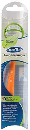 Dentek Zungenreiniger 1er Pack (1 Stück) - Kunststoff Schaber mit Minzgeschmack - entfernt bakteriellen Mundgeruch - frischer Atem