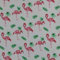 aufodara 1 Stück Stoff Meterware 1lfm 150CM breit, reiner Baumwolle, Dekostoff Baumwollstoff zum Nähen, Baumwolltuch modische Muster (Grün - Flamingo)