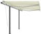 vidaXL Gelenkarmmarkise Einziehbar mit Pfosten Markise Sonnenmarkise Balkonmarkise Sonnenschutz Sichtschutz Terrasse Garten 3x2,5m Creme