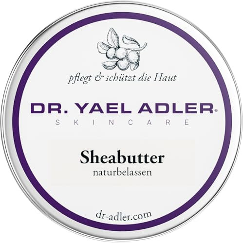 Dr. Yael Adlers Hautpflegetipp: Sheabutter pur – naturbelassen, unraffiniert, kaltgepresst (100 ml). Aus handverlesenen Nüssen afrikanischer Wildsammlung. Schützt, pflegt und unterstützt Haut & Haar.