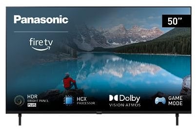Panasonic TX-50MX800B, 50 Inch 4K Ultra HD LED Smart 2023 TV, High Dynamic Range (HDR), Dolby Atmos & Dolby Vision, Fire TV, Prime Video, Alexa, Netflix, Black