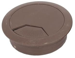 bricoleva.it Pasacables para escritorio – Organiza y gestiona los cables con facilidad – Diámetro 60 mm – Pasacables redondo de encastre para escritorio para oficina y hogar – Marrón