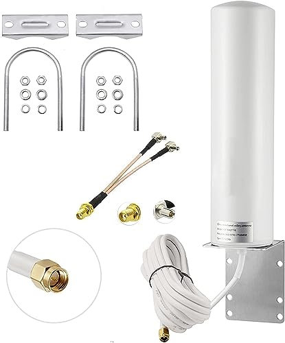 Supaerial High Gain 10-12dBi 4G LTE Antenna SMA Male/Dual TS9 Aerial for Vodafone EE O2 Three Carrier TP-LINK HUAWEI 4G LTE Router Netgear Nighthawk M1 MR1100 LM1200 Hotspot Signal Booster(Not for 5G)